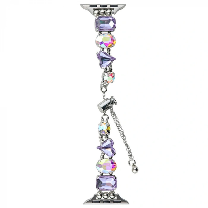 Apple Watch 40mm Zore KRD-115 Renkli Taş Tasarımlı Kordon