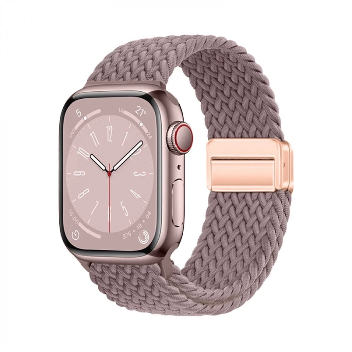Apple Watch 42mm Zore KRD-134 Örgü Tasarımlı Hasır Kordon Strap Kayış
