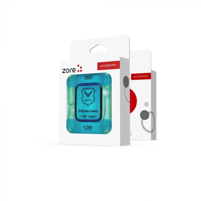 Apple Watch 42mm Zore Polymer Nano Ekran Koruyucu + Kolay Uygulama Aparatlı
