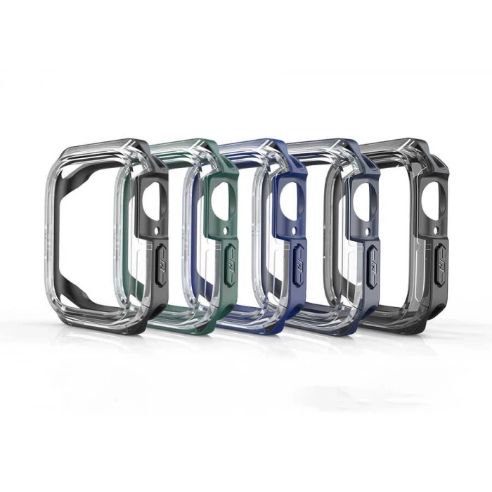 Apple Watch 44mm Zore Watch Gard 08 Sert PC + Silikon Koruyucu