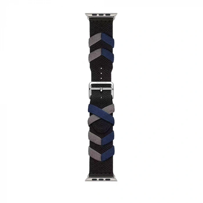 Apple Watch 7 41mm Zore KRD-97 Sarmal Örgü Tasarımlı Kordon