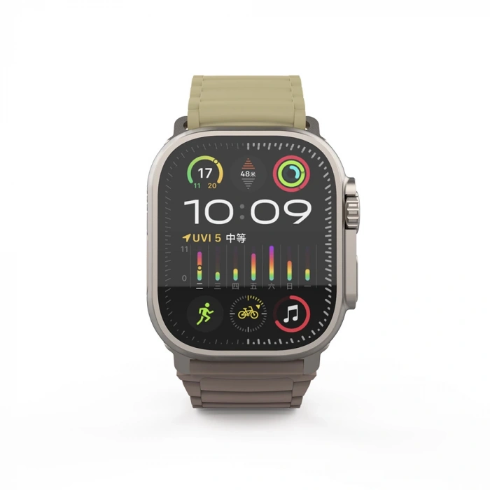 Apple Watch Ultra 49mm Zore KRD-122 Silikon Kordon Strap Kayış