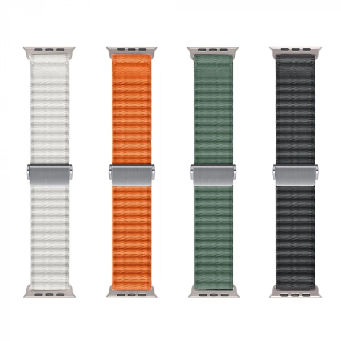 Apple Watch Ultra 49mm Zore KRD-123 Naylon Kumaş Hasır Örgülü Kordon