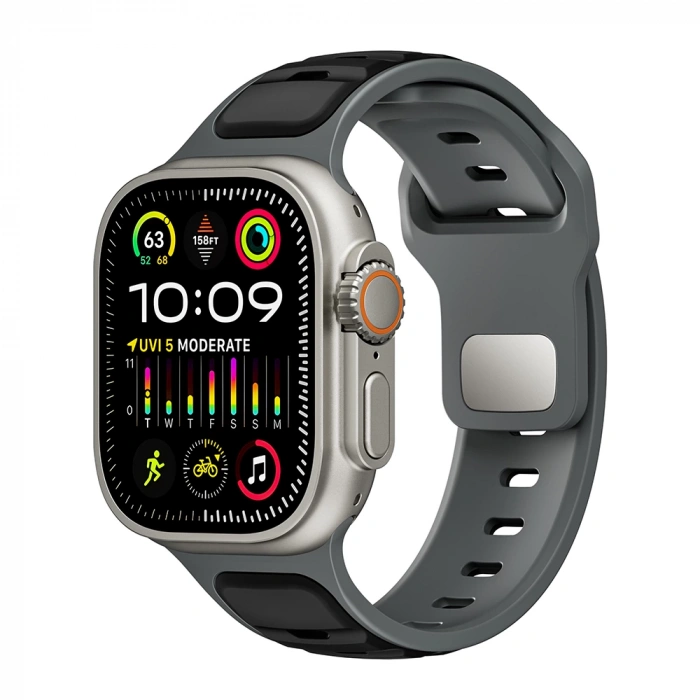 Apple Watch Ultra 49mm Zore KRD-135 Silikon Kordon Strap Kayış