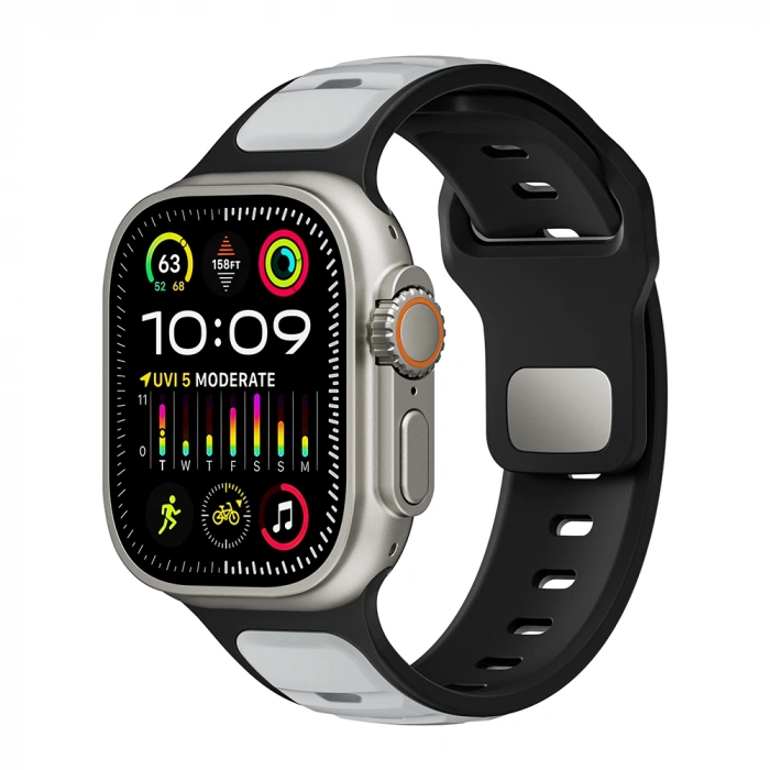 Apple Watch Ultra 49mm Zore KRD-135 Silikon Kordon Strap Kayış