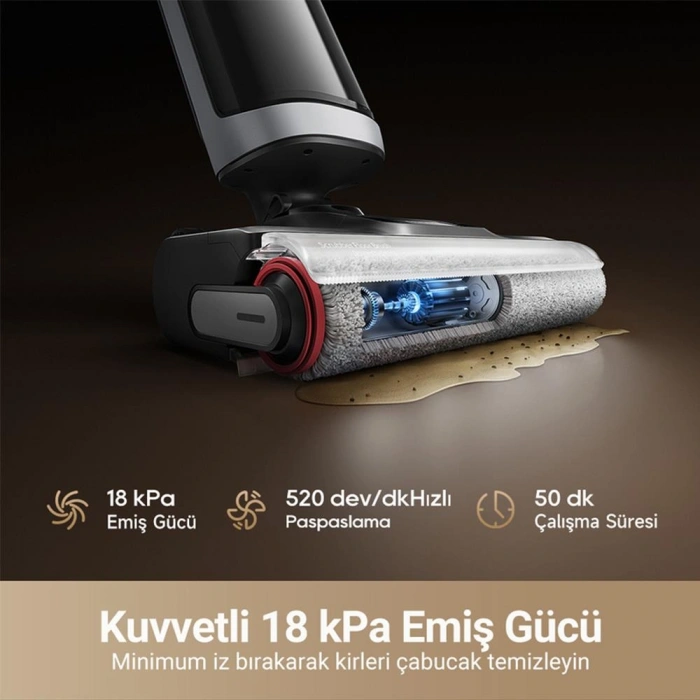 Dreame H14-Dual Islak Kuru Dikey Şarjlı Süpürge - Siyah