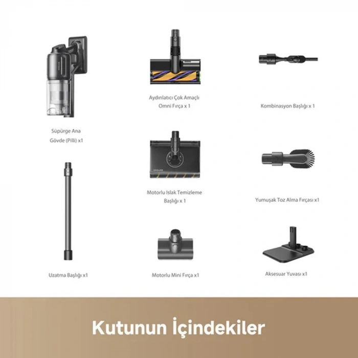 Dreame R20 Ultra AquaCycle Dikey Süpürge - Siyah