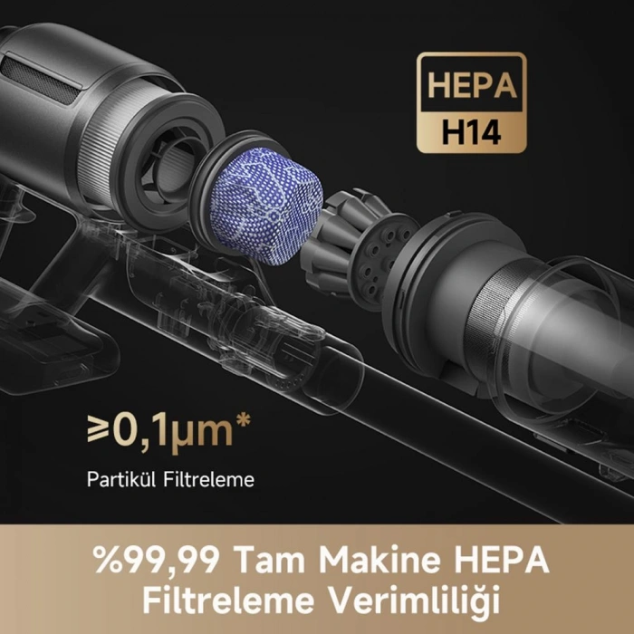 Dreame Z30 Dikey Şarjlı Süpürge - Siyah