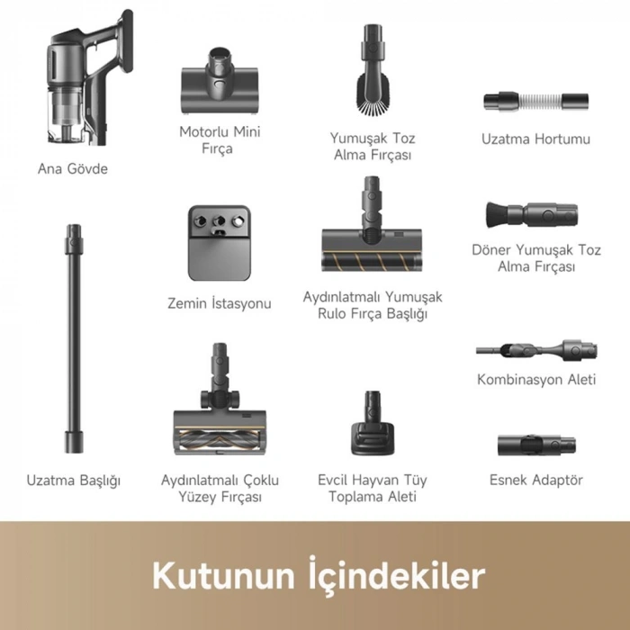 Dreame Z30 Dikey Şarjlı Süpürge - Siyah