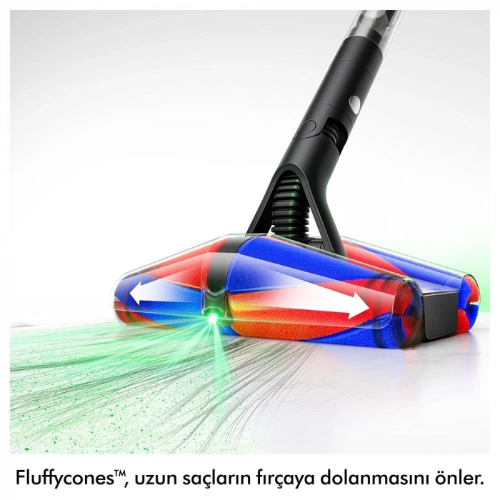 Dyson PencilVac Fluffycones Kablosuz Şarjlı Dikey Süpürge