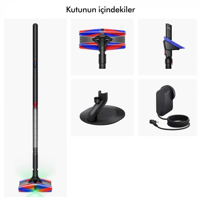 Dyson PencilVac Fluffycones Kablosuz Şarjlı Dikey Süpürge