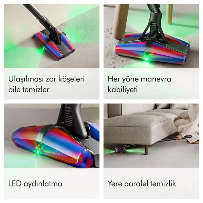 Dyson PencilVac Fluffycones Kablosuz Şarjlı Dikey Süpürge