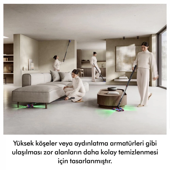 Dyson PencilVac Fluffycones Kablosuz Şarjlı Dikey Süpürge