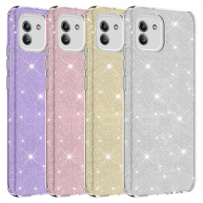 Galaxy A03 Kılıf Zore Shining Silikon