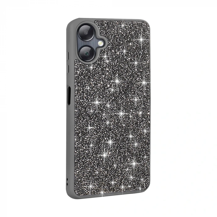 Galaxy A06 Kılıf Parlak Taşlı Tasarım Zore Pırlanta Kapak