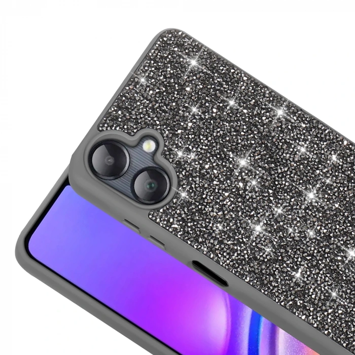 Galaxy A06 Kılıf Parlak Taşlı Tasarım Zore Pırlanta Kapak