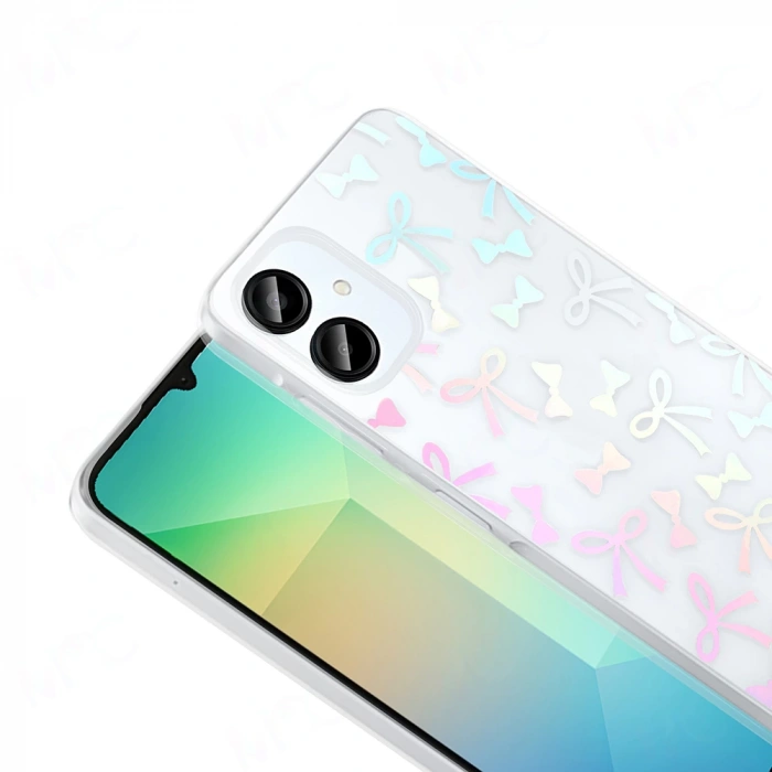 Galaxy A06 Kılıf Şeffaf Figürlü Zore Folk Sert Kapak