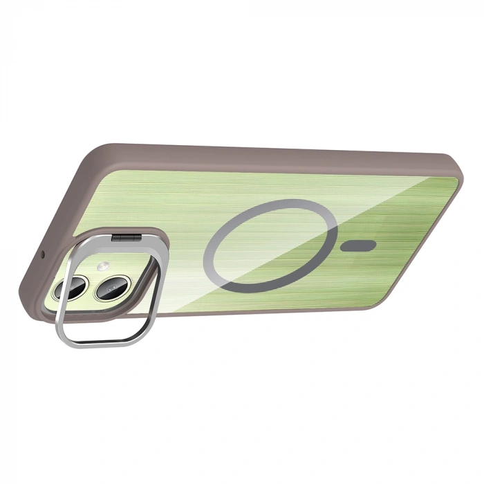 Galaxy A07 Kılıf Standlı ve Kamera Lens Hediyeli Zore Etro Kapak