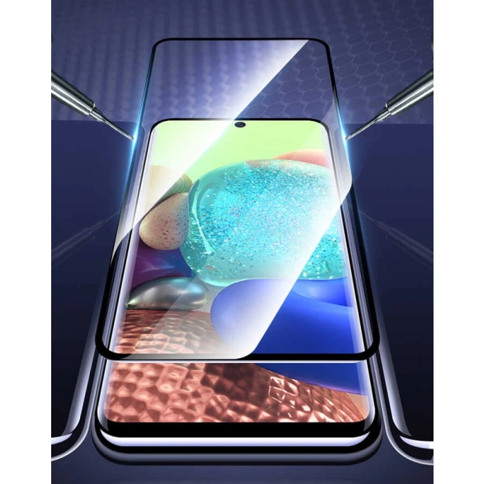 Galaxy A15 Zore Kenarları Kırılmaya Dayanıklı Cam Ekran Koruyucu