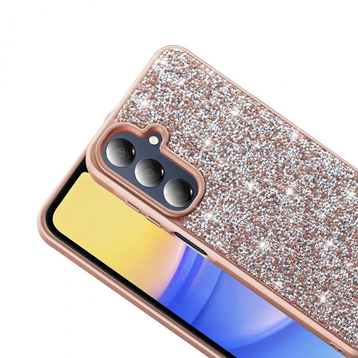 Galaxy A16 Kılıf Parlak Taşlı Tasarım Zore Pırlanta Kapak