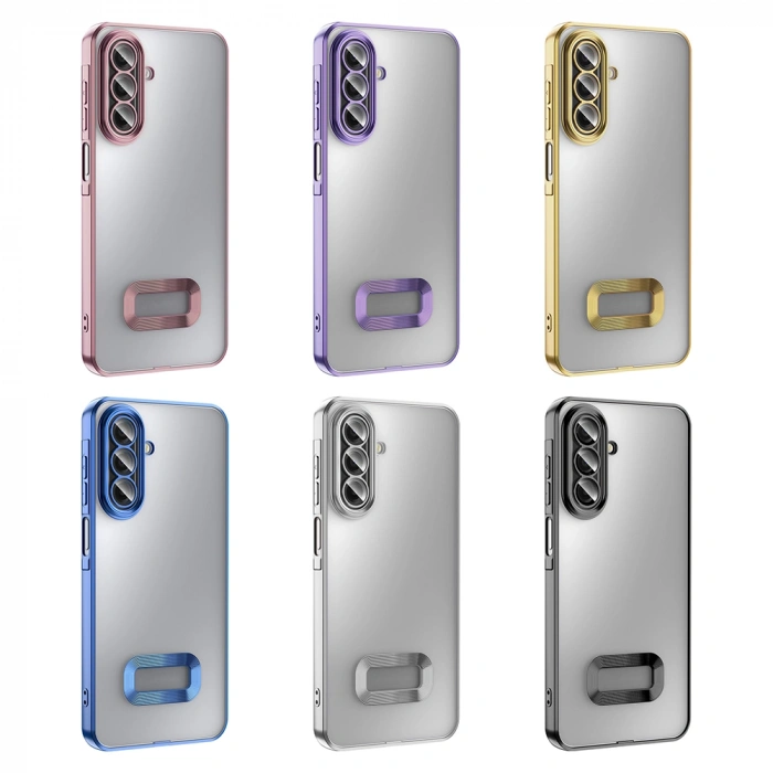 Galaxy A17 Kılıf Kamera Korumalı Logo Gösteren Zore Omega Kapak