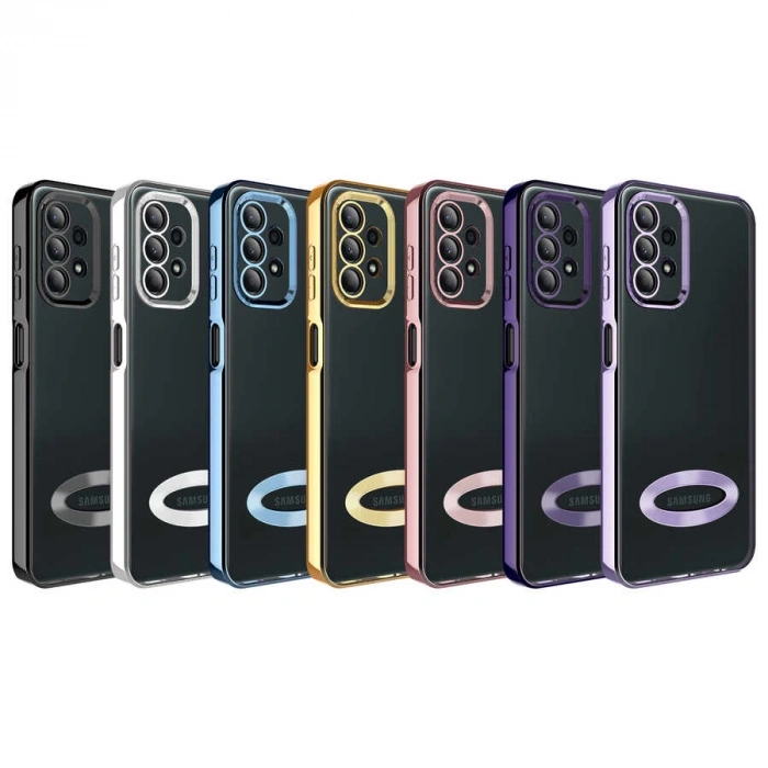 Galaxy A23 Kılıf Kamera Korumalı Logo Gösteren Zore Omega Kapak