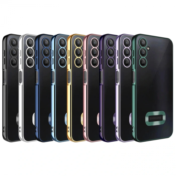 Galaxy A24 Kılıf Kamera Korumalı Logo Gösteren Zore Omega Kapak