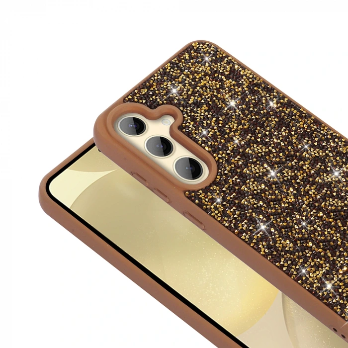 Galaxy A25 Kılıf Parlak Taşlı Tasarım Zore Pırlanta Kapak