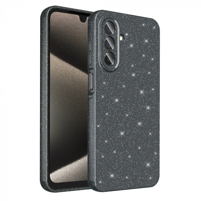 Galaxy A26 Kılıf Kamera Korumalı Simli Lüks Zore Koton Kapak