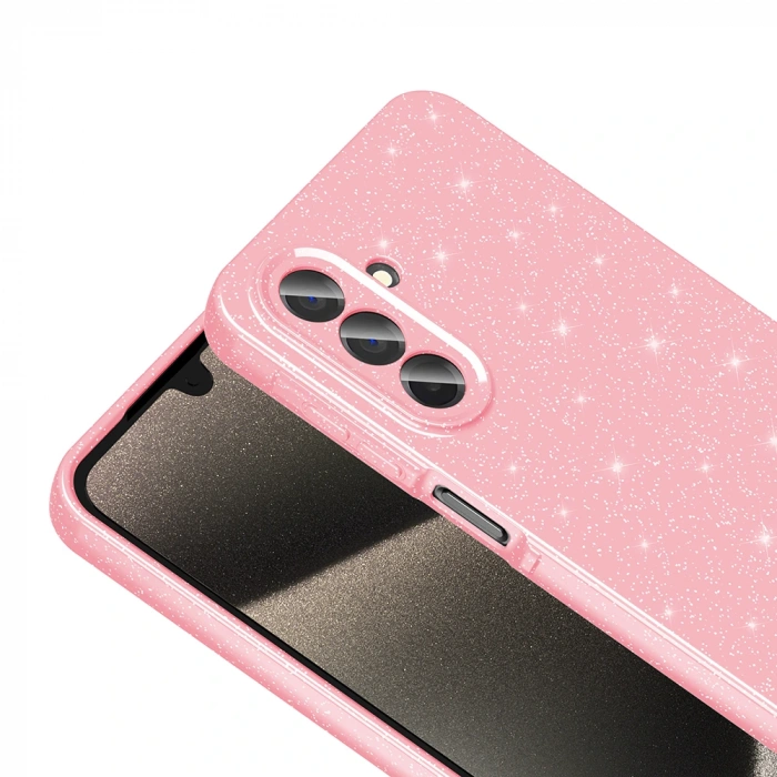 Galaxy A26 Kılıf Kamera Korumalı Simli Lüks Zore Koton Kapak