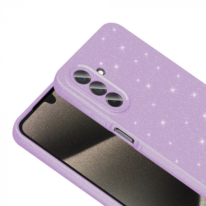 Galaxy A26 Kılıf Kamera Korumalı Simli Lüks Zore Koton Kapak