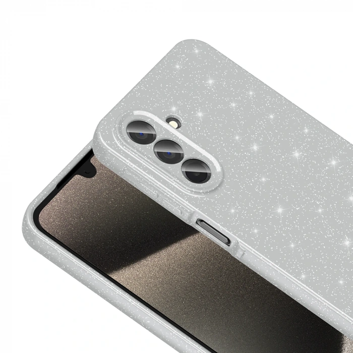 Galaxy A26 Kılıf Kamera Korumalı Simli Lüks Zore Koton Kapak