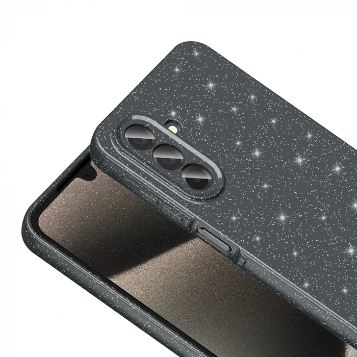 Galaxy A26 Kılıf Kamera Korumalı Simli Lüks Zore Koton Kapak