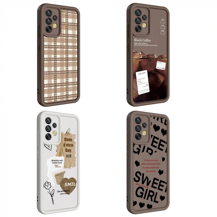 Galaxy A32 4G Kılıf Kamera Korumalı Baskılı Arka Yüzey Zore Klas Kapak