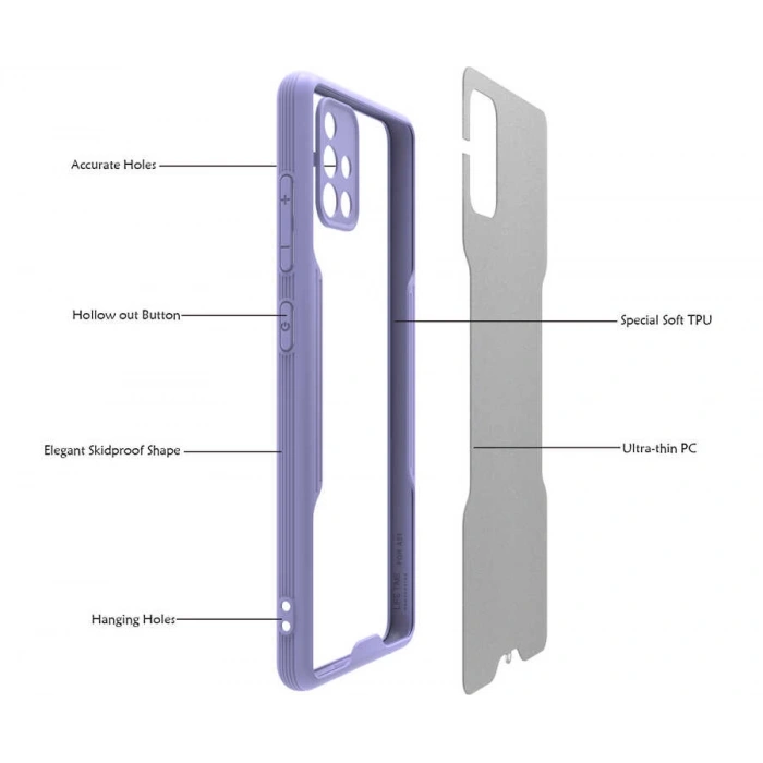 Galaxy A51 Kılıf Zore Parfe Kapak