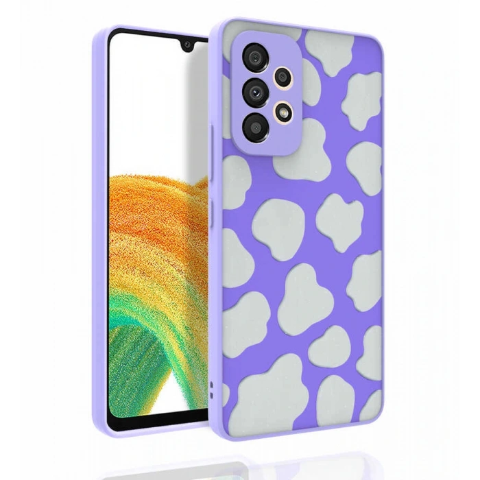 Galaxy A53 5G Kılıf Desenli Kamera Korumalı Parlak Zore Nora Kapak