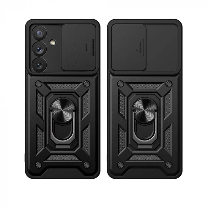 Galaxy A54 Kılıf Magnetik Standlı Kamera Korumalı Zore Sürgülü Vega Kapak