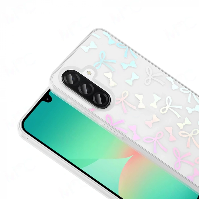 Galaxy A56 Kılıf Şeffaf Figürlü Zore Folk Sert Kapak