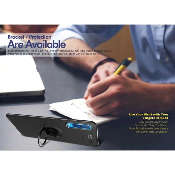 Galaxy A7 2018 Kılıf Zore Ravel Silikon Kapak