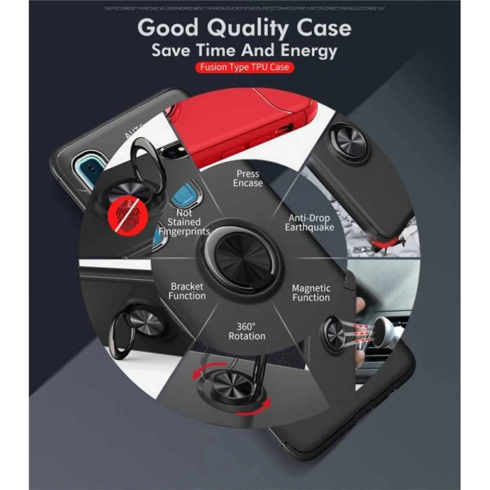 Galaxy A9 2018 Kılıf Zore Ravel Silikon Kapak