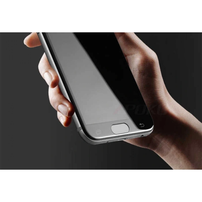 Galaxy J7 Prime Zore Kenarları Kırılmaya Dayanıklı Cam Ekran Koruyucu