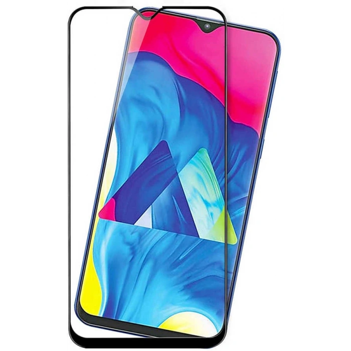 Galaxy M10S Zore Kenarları Kırılmaya Dayanıklı Cam Ekran Koruyucu