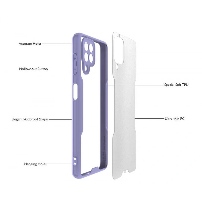 Galaxy M22 Kılıf Zore Parfe Kapak