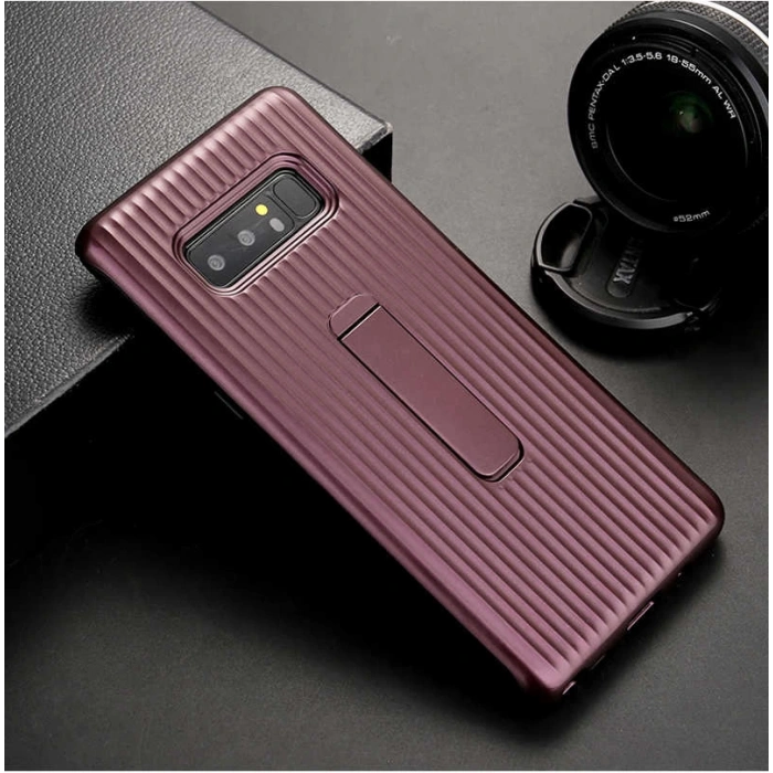 Galaxy Note 8 Kılıf Zore Wave Standlı Mıknatıslı Kapak