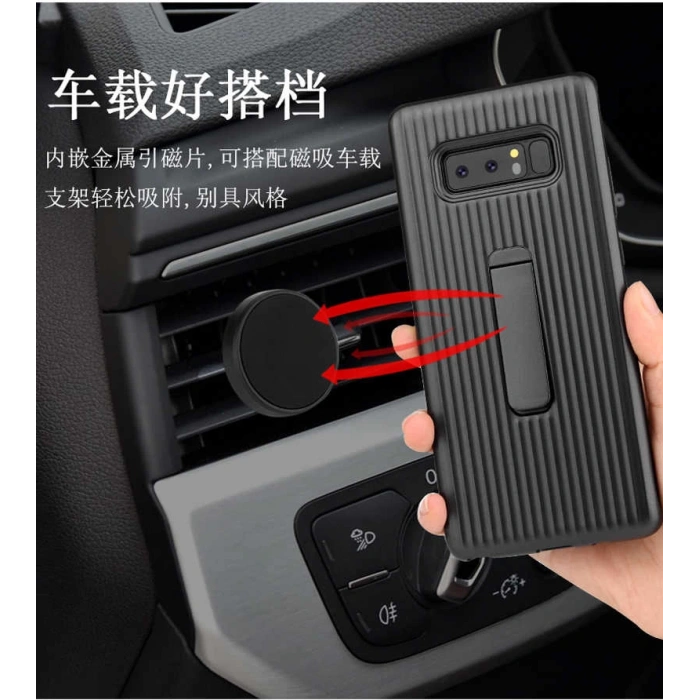 Galaxy Note 8 Kılıf Zore Wave Standlı Mıknatıslı Kapak