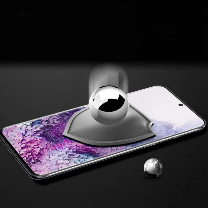 Galaxy S20 Ultra Zore Kavisli Full Yapışkanlı Cam Ekran Koruyucu