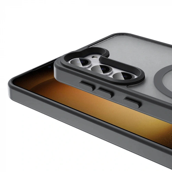 Galaxy S23 Kılıf M-safe Şarj Özellikli Mat Arka Yüzey Zore Sio Kapak