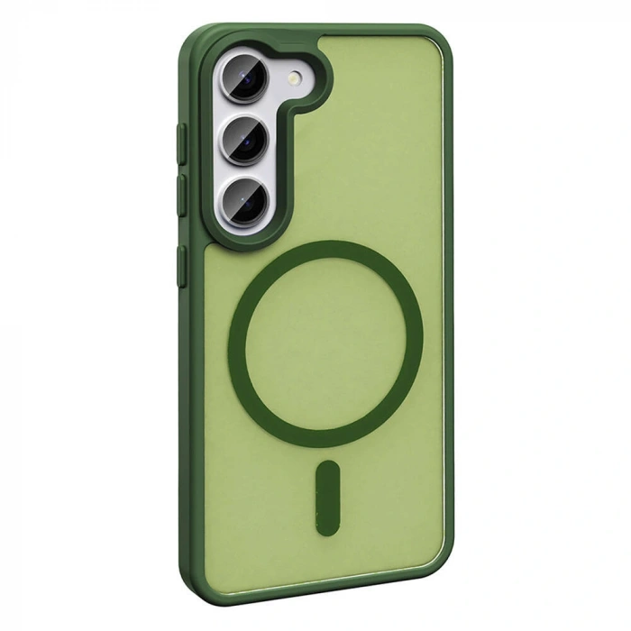 Galaxy S23 Kılıf M-safe Şarj Özellikli Mat Arka Yüzey Zore Sio Kapak