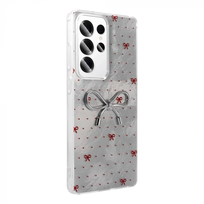 Galaxy S23 Ultra Kılıf Kamera Korumalı Figürlü Zore Ponti Silikon Kapak