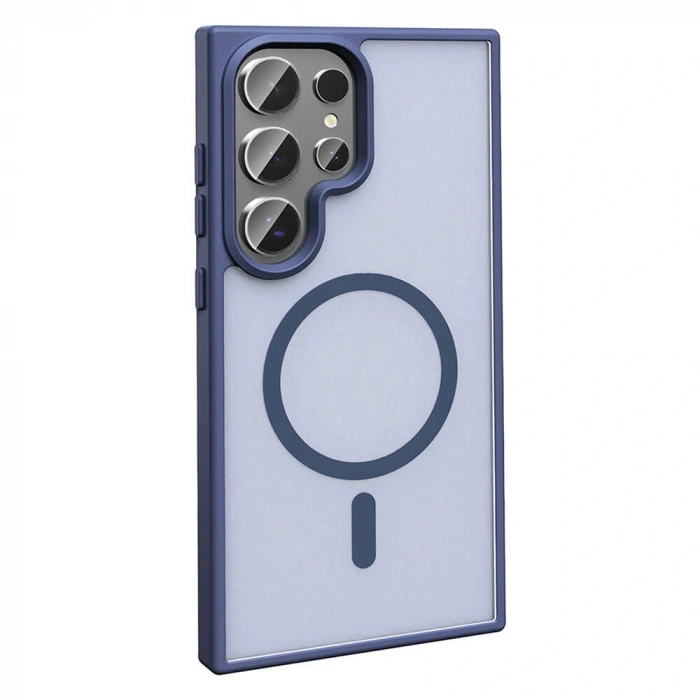 Galaxy S23 Ultra Kılıf M-safe Şarj Özellikli Mat Arka Yüzey Zore Sio Kapak